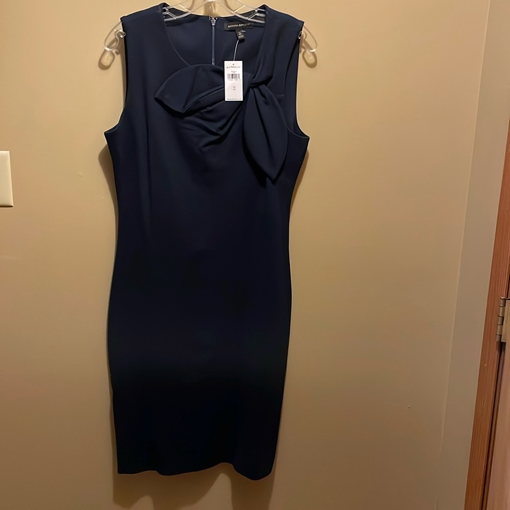 Banana Republic Dress.  Size 10 Tall.  Navy blue